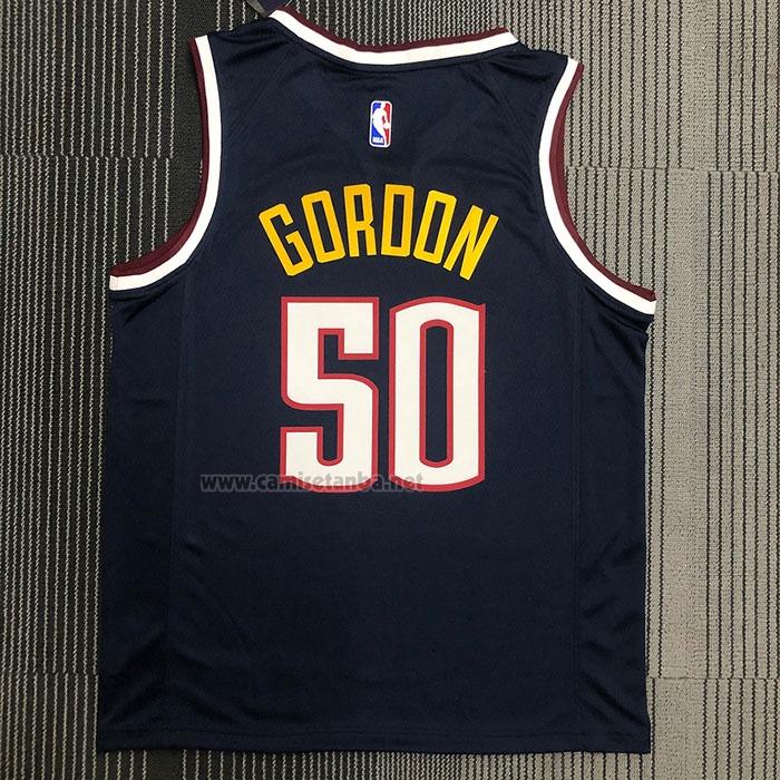 Camiseta Denver Nuggets Aaron Gordon #50 Icon 2021 Azul